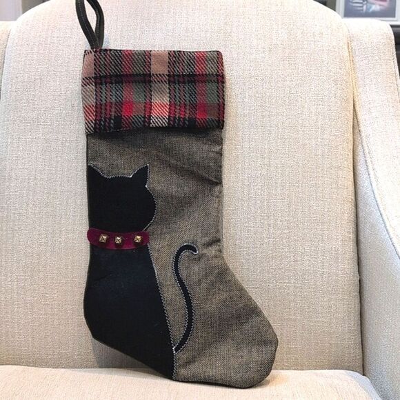 Giftcraft Cat Christmas Stocking NWT - Picture 9 of 9